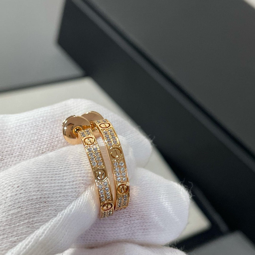 Aura LOVE DIAMOND ROSÉGOLDENE CREOLEN