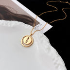 [Aura ]  MOVE MOP PINK GOLD NECKLACE