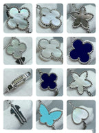 Aura LUCKY CLOVER SILVER 11 MOTIF NECKLACE