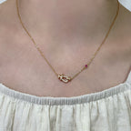 Aura FORCE 10 DIAMOND PINK GOLD NECKLACE