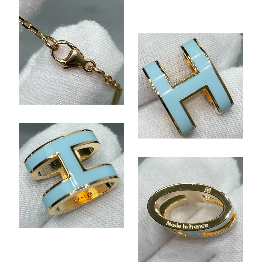 Aura POP H SKY BLUE NECKLACE