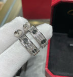 Aura LOVE KERAMIK SILBEROHRRINGE MIT DIAMANTEN