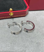 Aura LOVE KERAMIK SILBEROHRRINGE MIT DIAMANTEN