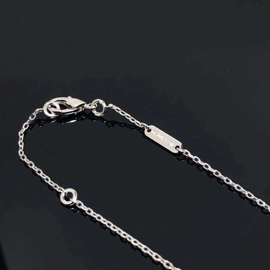 Aura CLOVER PIETERSITE SILVER LONG NECKLACE