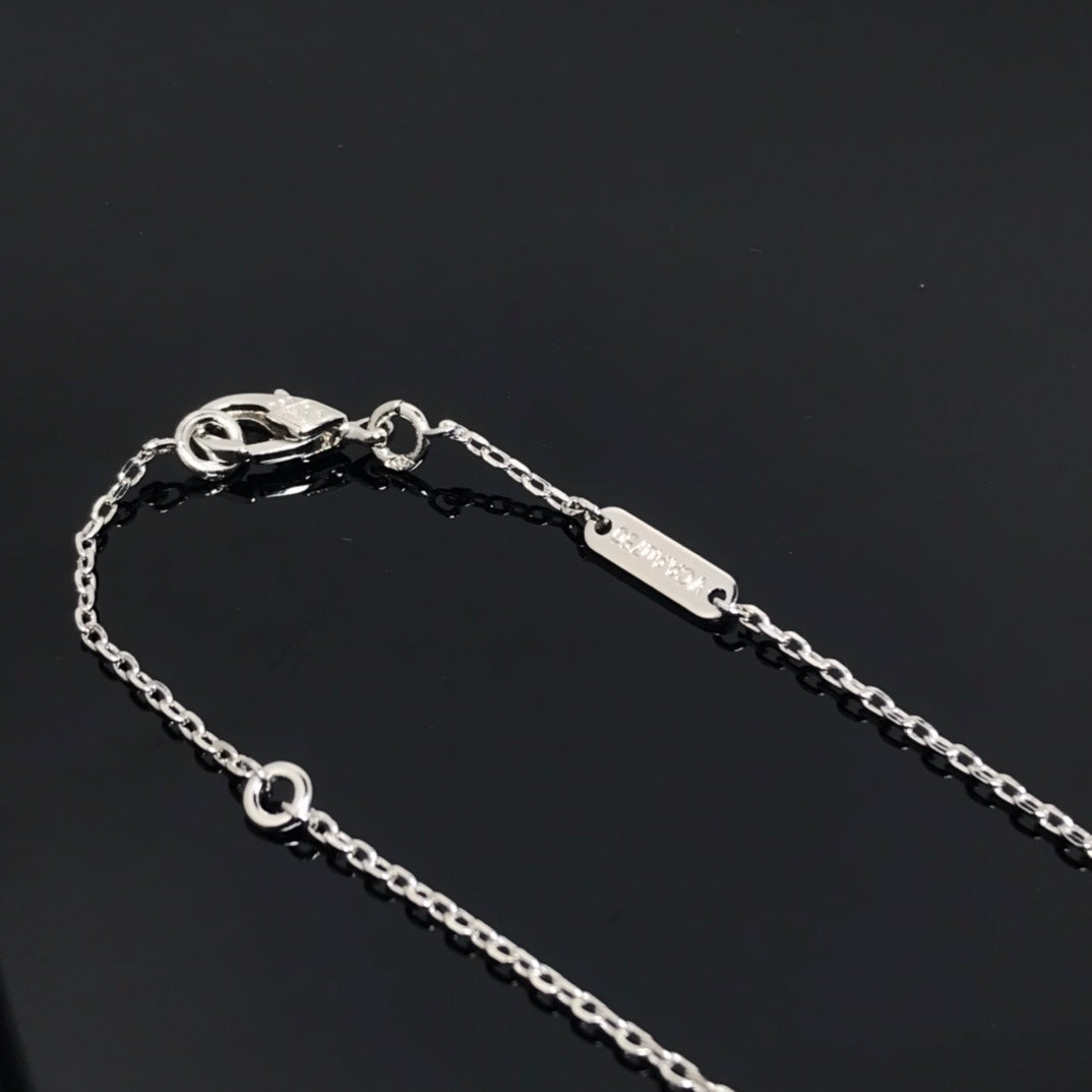 Aura CLOVER PIETERSITE SILBER LANGE HALSKETTE