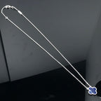 Aura CLOVER PIETERSITE SILVER LONG NECKLACE