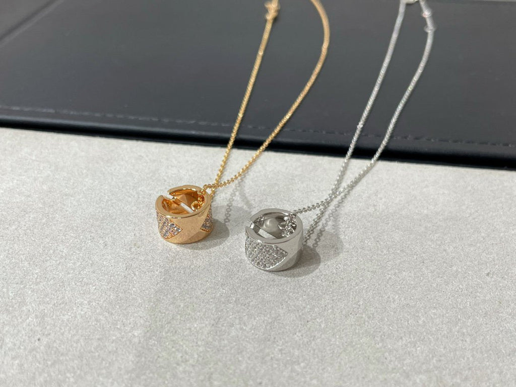 Aura LIENS EVIDENCE DIAMOND PAVED NECKLACE