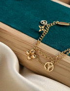 Aura BLOOMING PINK GOLD MOP ARMBAND
