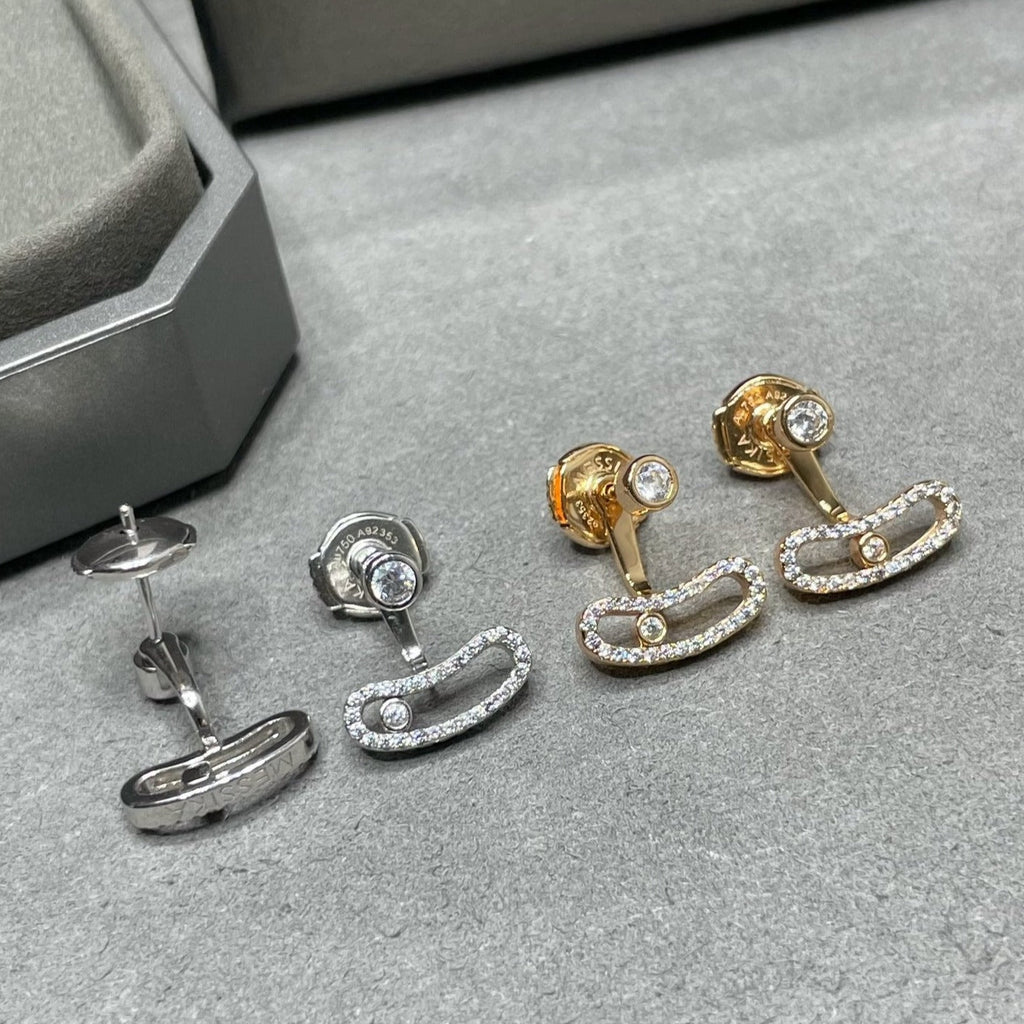 [Aura ] OHRSTECKER MOVE UNO AUS ROSÉGOLD MIT DIAMANTEN