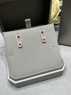 [Aura ] MOVE UNO STUD DIAMOND PAVED OHRRINGE