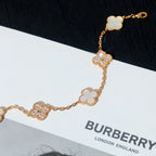 [Aura ]Neue CLOVER WHITE PEARL MOP 5 MOTIV ARMBAND-KOLLEKTION