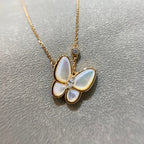 Aura BUTTERFLY MOP DIAMOND NECKLACE