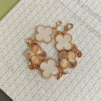 [Aura ]Neue CLOVER WHITE PEARL MOP 5 MOTIV ARMBAND-KOLLEKTION