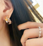 Aura BEE LOVE DIAMOND HOOP OHRRINGE