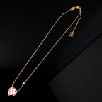 Aura COLOR BLOSSOM PINK MOP SUN GOLD HALSKETTE