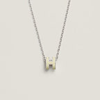 Aura HM CLIC GELB EMAILLE GOLDHALSKETTE