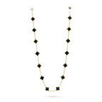Aura CLOVER 20 MOTIFS ONYX NECKLACE