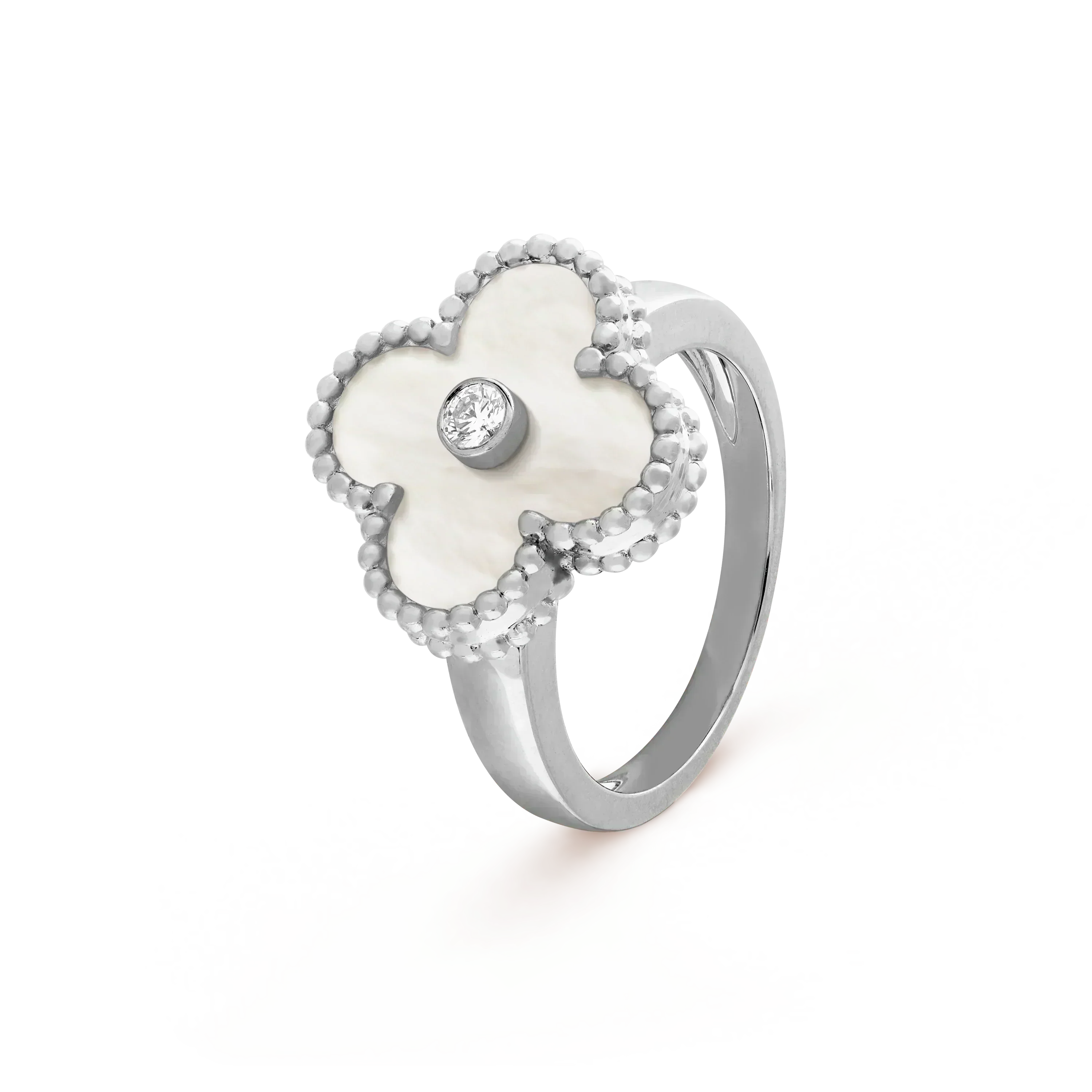 Aura CLOVER SILBER MOP DIAMANTRING
