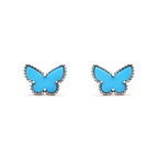 Aura BUTTERFLY TURQUOISE OHRRINGE SILBER