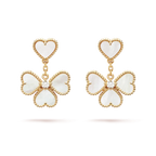 Aura CLOVER SWEET WHITE MOP EARRINGS