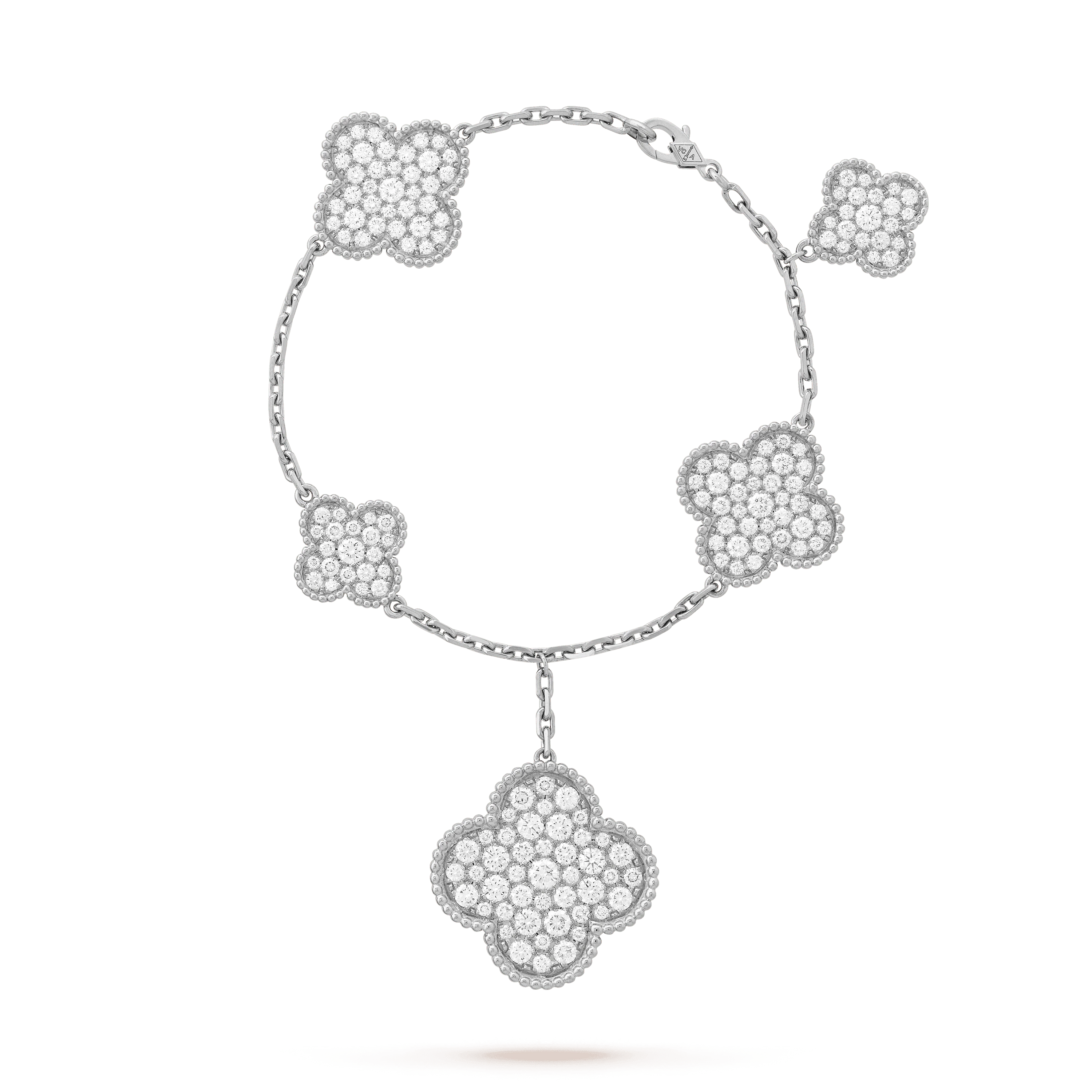 Aura CLOVER 6 MOTIVE SILBER DIAMANT ARMREIF