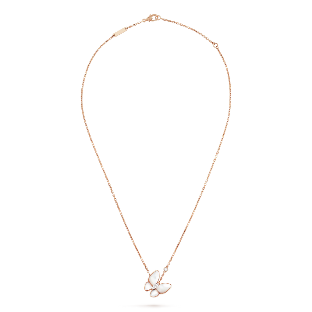 Aura BUTTERFLY MOP DIAMOND NECKLACE