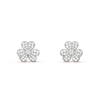 Aura CLOVER COMOS DIAMOND OHRRINGE SILBER