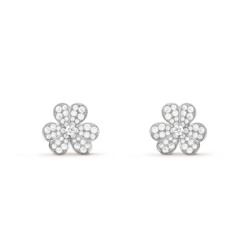 Aura CLOVER COMOS DIAMOND EARRINGS SILVER