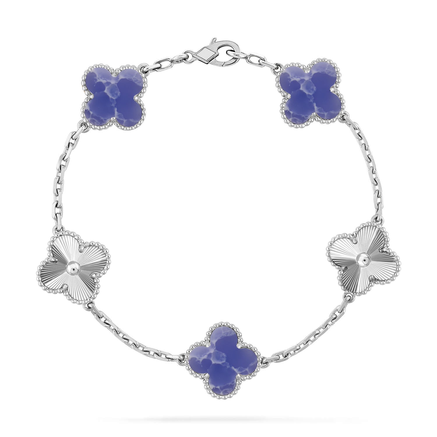 [Aura ]New CLOVER 5 MOTIF BLUE VEINS BRACELET COLLECTION