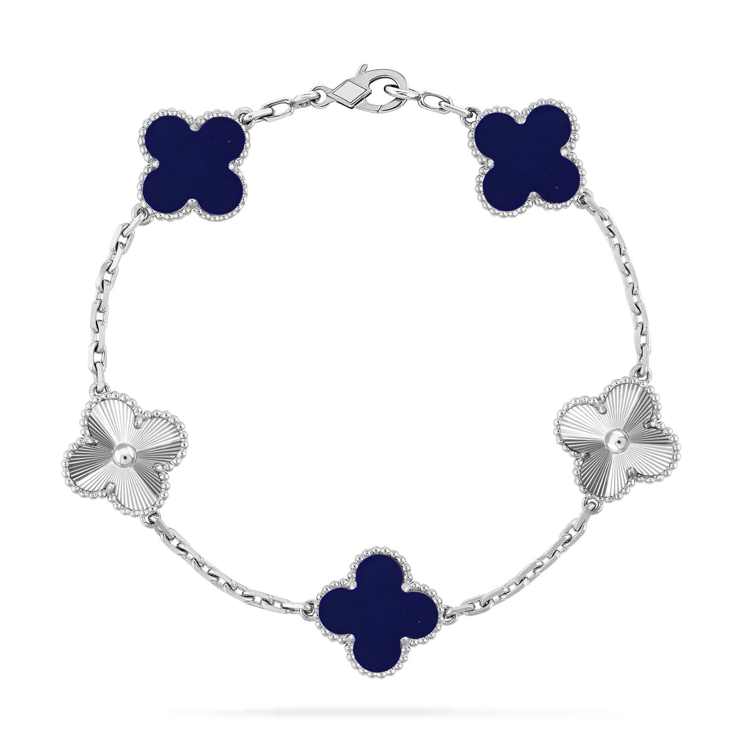 [Aura ]New CLOVER 5 MOTIF LAPIS LAZULI BRACELET COLLECTION