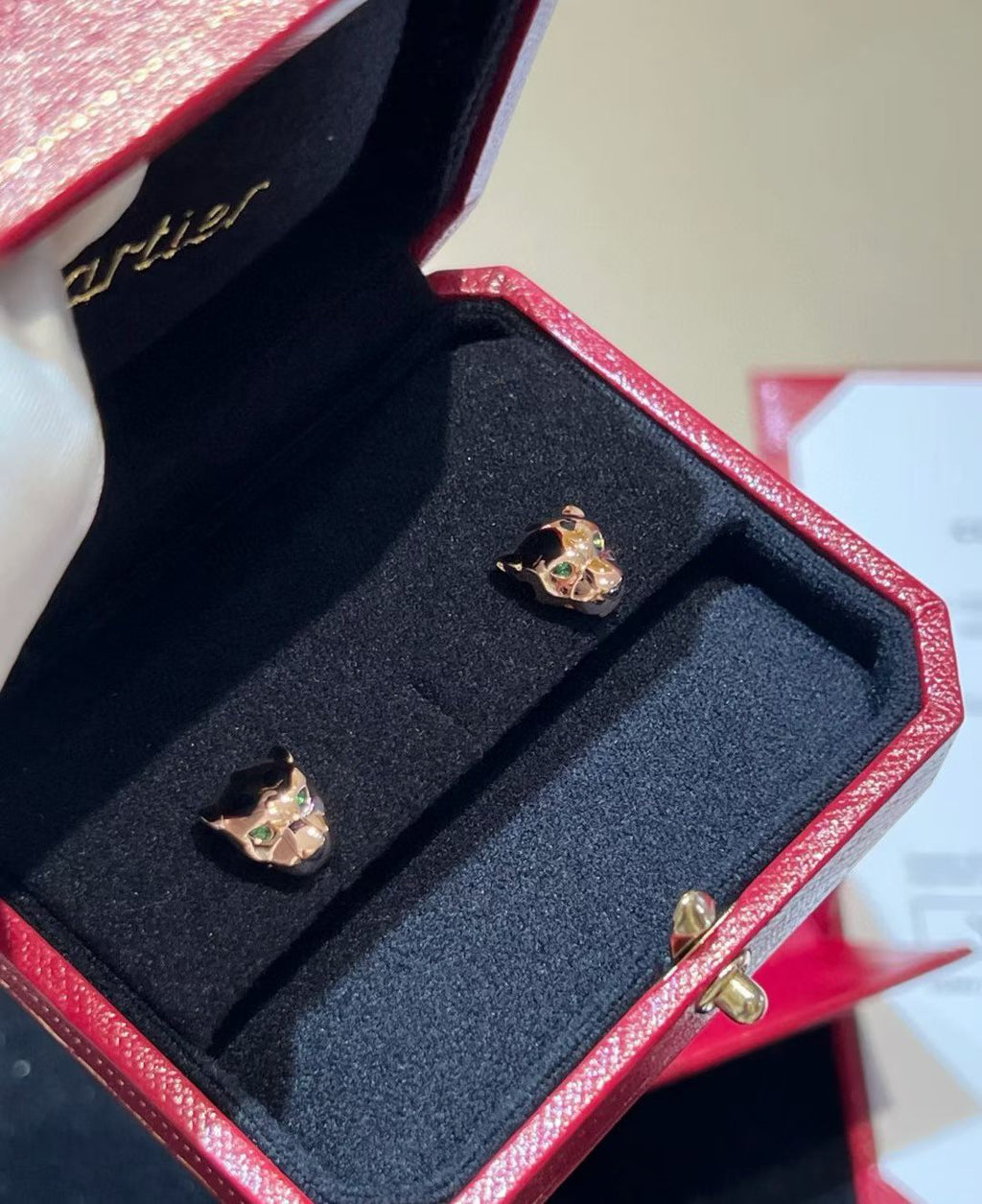 [Aura ] CHRRTAH-PRINT STUD EARRINGS, THREE COLORS