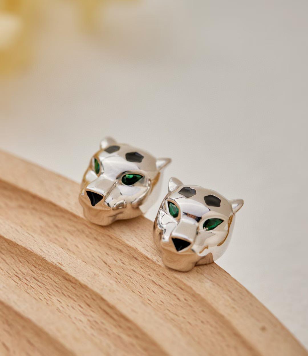 [Aura ] CHRRTAH-PRINT STUD EARRINGS, THREE COLORS