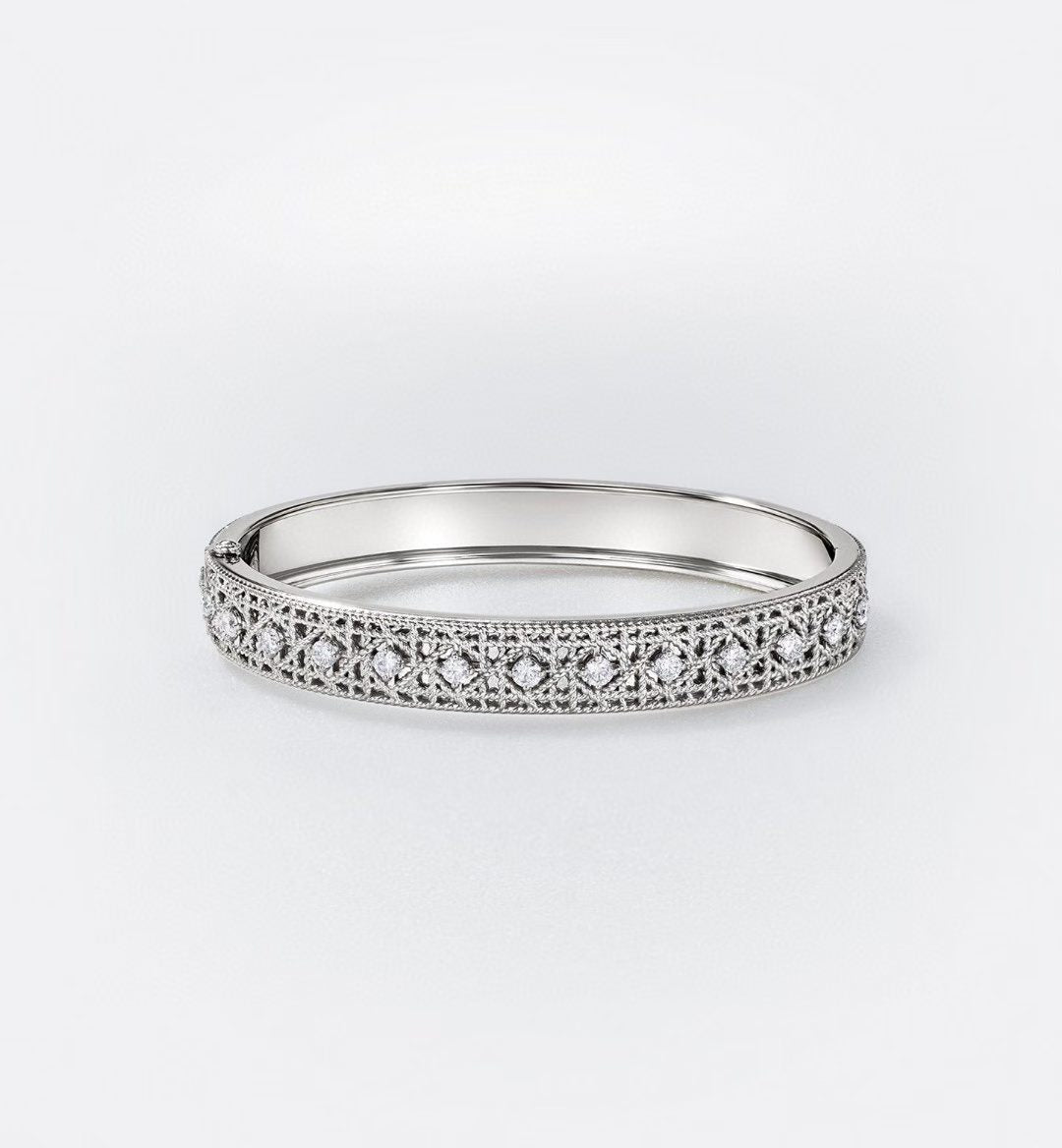 [Aura ] 2026 WOVEN-PATTERN BRACELET SET WITH FULL DIAMOND INLAY THREE-COLORS