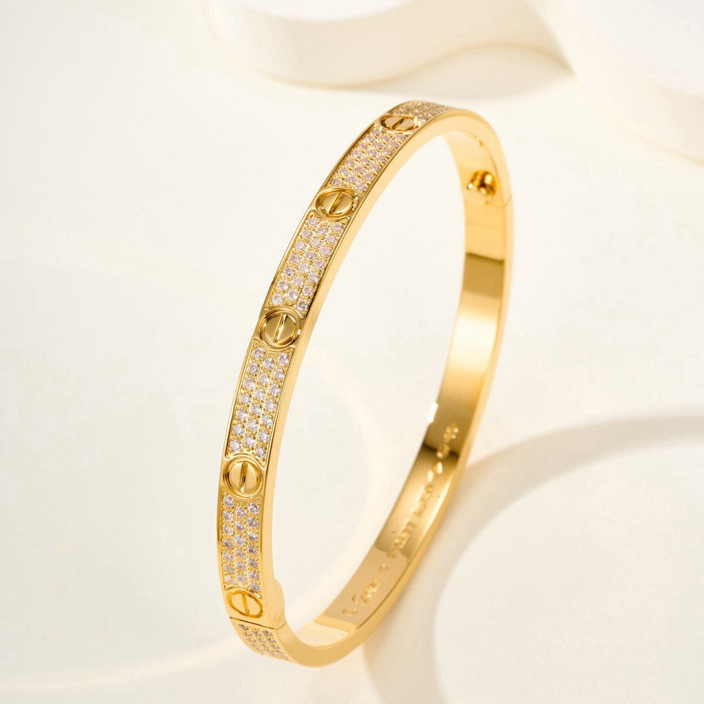 Aura LOVE BRACELET 4.8MM DIAMOND-PAVED