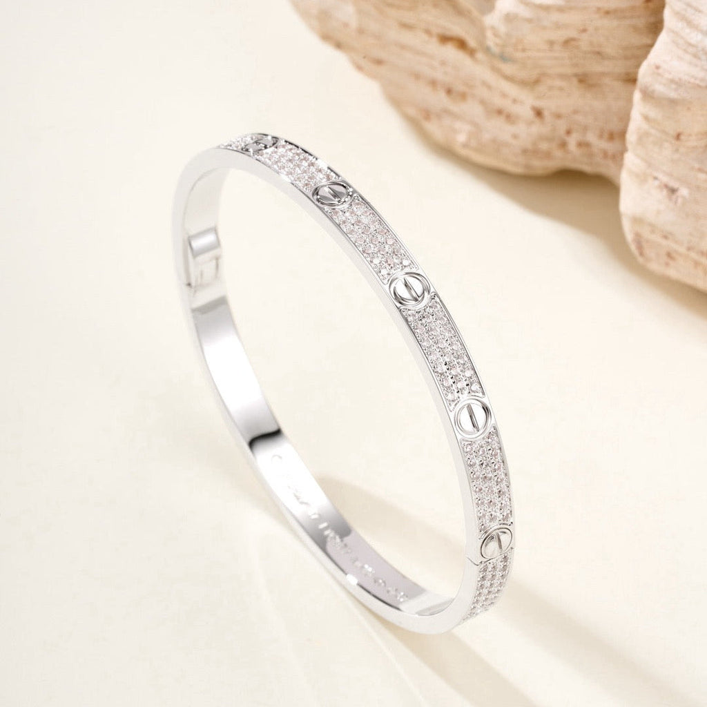 Aura LIEBESARMREIF 4,8MM DIAMANTBESETZT