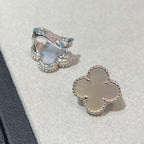 [Aura] CLOVER LARGE (20mm) 1 MOTIV WEISSE PERLMUTT-OHRSTECKER