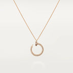 Aura JUSTE NECKLACE PINK GOLD DIAMONDS
