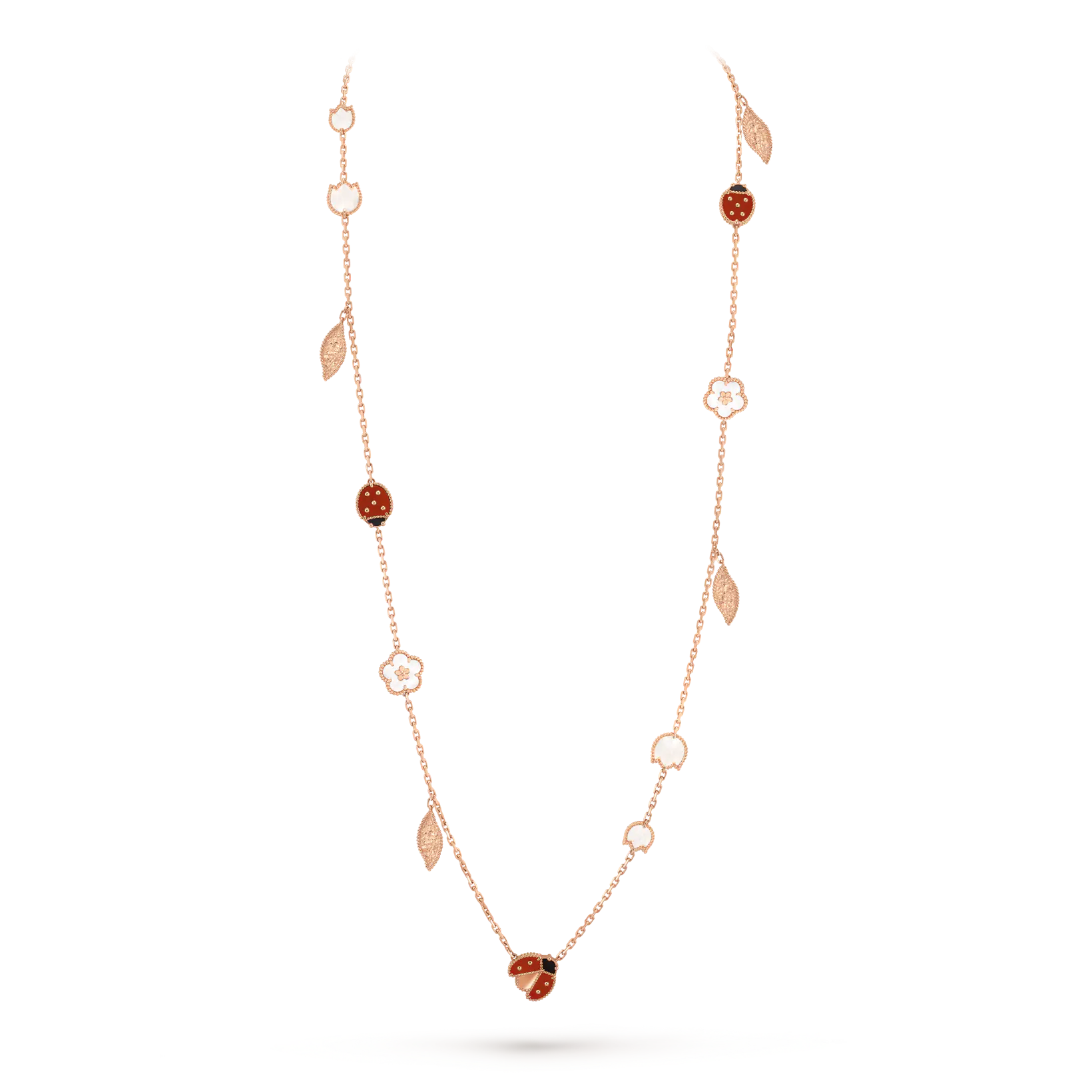 Aura LUCKY SPRING 15 MOTIVE ROSÉGOLD HALSKEТTE