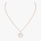 [Aura ]  MOVE 1 DIAMANT WEISSMUTTER PERLMUTT ROSÉGOLD DIAMANT HALSKETTE