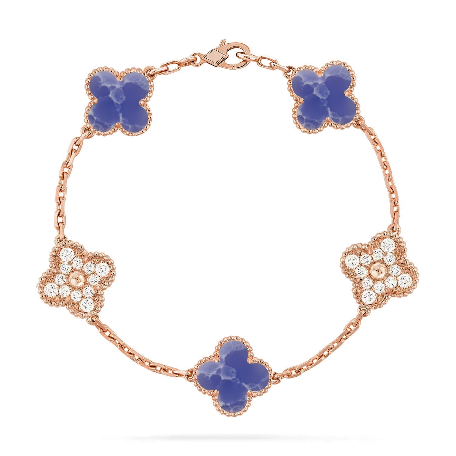 [Aura ]New CLOVER 5 MOTIF BLUE VEINS BRACELET COLLECTION