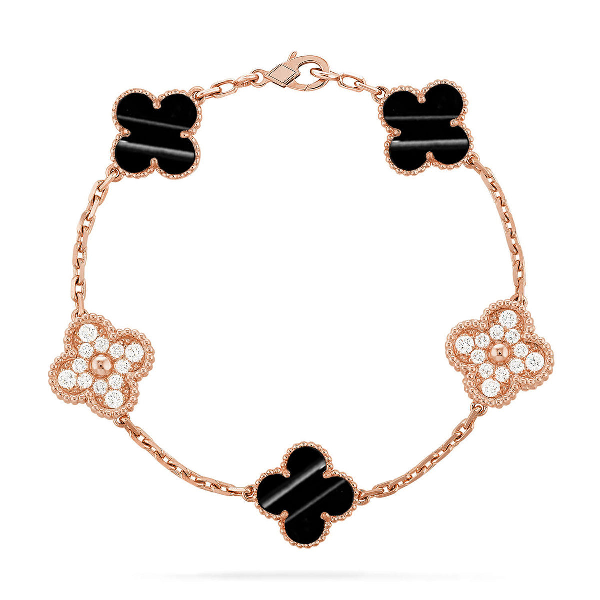 [Aura ]New  CLOVER 5 MOTIF PULSAR STONE BRACELET COLLECTION