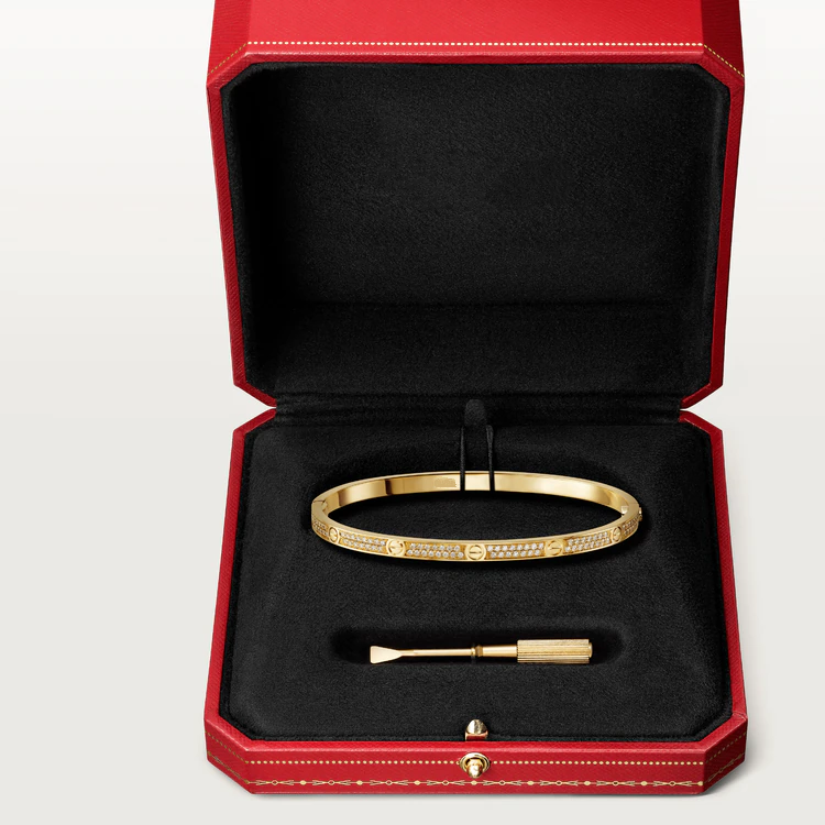 Aura LOVE BRACELET 3.65MM DIAMOND-PAVED