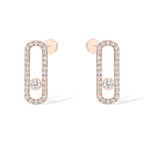 [Aura ] MOVE UNO STUD DIAMOND PAVED EARRINGS