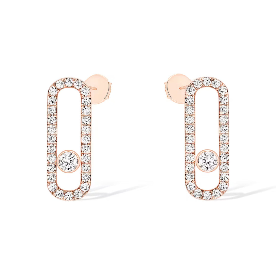 [Aura ] MOVE UNO STUD DIAMOND PAVED EARRINGS