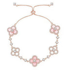 Aura CLOVER 5 MOTIV PINK BLAU ROT WEISS ARMBAND