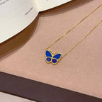 [Aura ] 2026 BUTTERFLY BLUE   NECKLACE