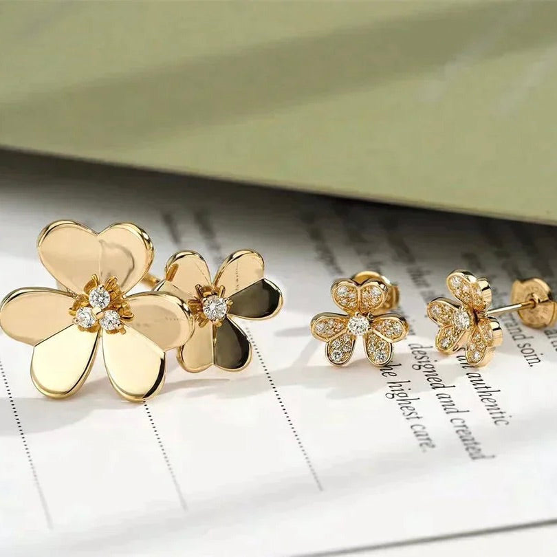 Aura CLOVER COMOS GOLD DIAMOND RING