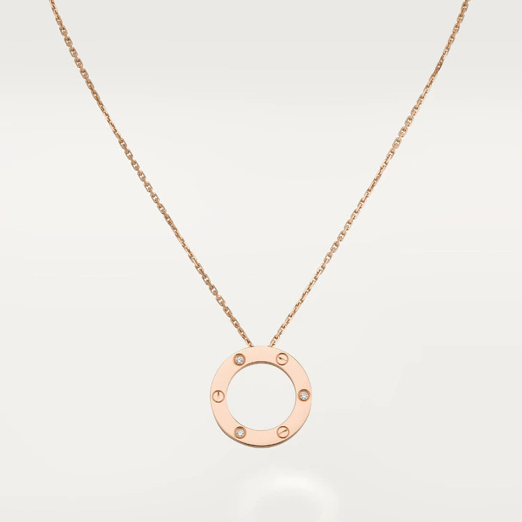Aura LOVE NECKLACE 16MM 3 DIAMONDS