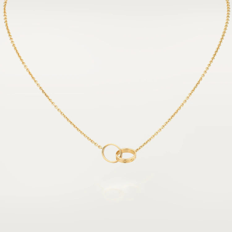 Aura LOVE-HALSKETTE DOPPELRING GOLD