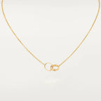 Aura LOVE-HALSKETTE DOPPELRING GOLD